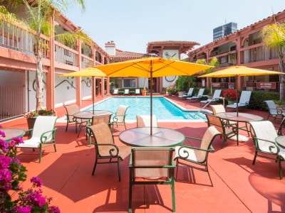 Campbell Inn Pool Deck